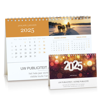 Calendrier de bureau avec aperçu de 3 mois (084.002)