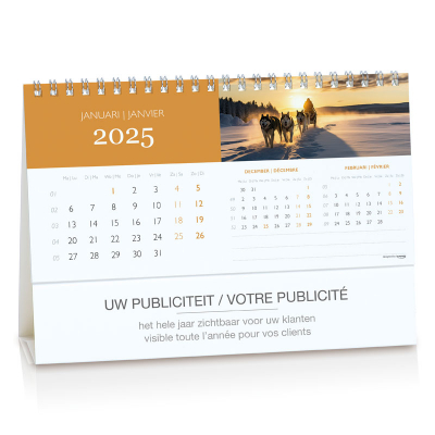 Calendrier de bureau avec aperçu de 3 mois (084.002)