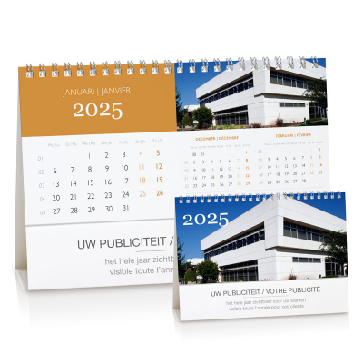 Calendrier de bureau sur mesure avec aperçu de 3 mois (084.202)