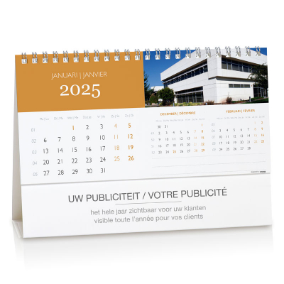 Calendrier de bureau sur mesure avec aperçu de 3 mois (084.202)