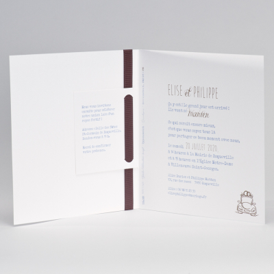 Invitation mariage 100% personnalisable (106.081)