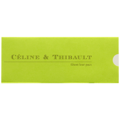 Carte triptyque calque vert citron (313.002)