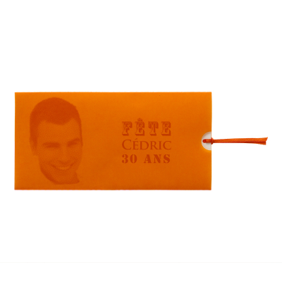 Carte pochette calque orange (313.021)