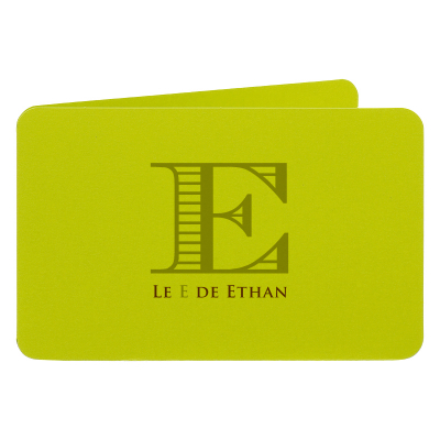 Invitation rectangle créa citron vert (313.108)