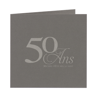 Carte carré gris acier grand format (313.155)