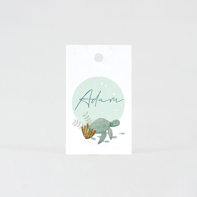 Etiquette tortue sous l'océan (535.021)