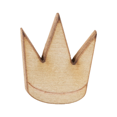 Motif en bois - couronne  (559.006)