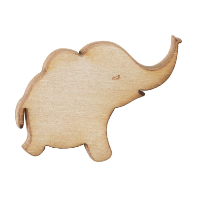 Motif en bois - éléphant (559.007)