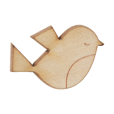 Motif en bois - oiseau (559.008)