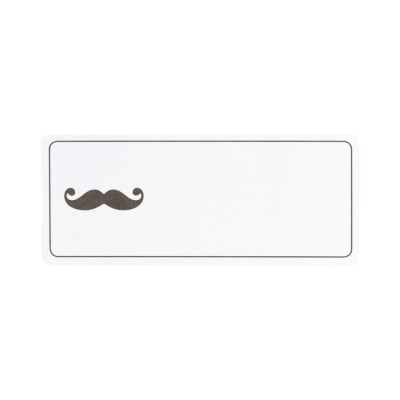 Etiquette adresse monsieur moustache (575.208)