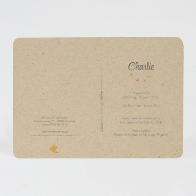 Faire-part kraft et dorure (581.050)