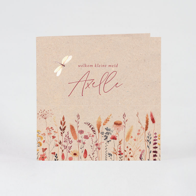 Faire part naissance jardin romantique (585.138)