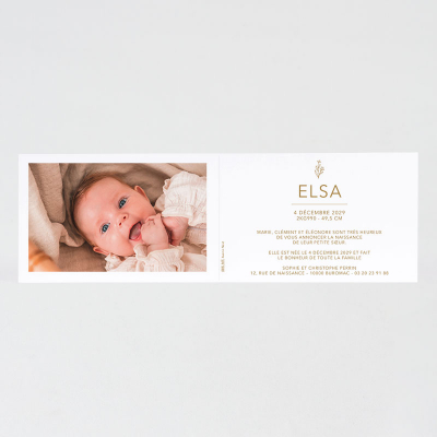 Faire part naissance fille effet marbre (585.147)