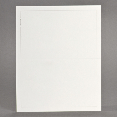 Billet religieux crème petite croix grise (620.040)