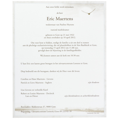 Billet civil double oiseau et paysage  (631.009)
