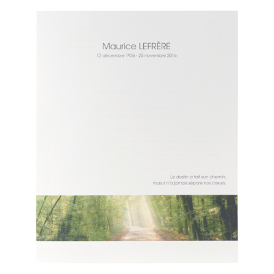 Billet double civil balade en forêt (631.142)