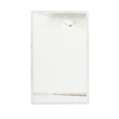 Carte allongée civile double oiseau et paysage  (640.059)