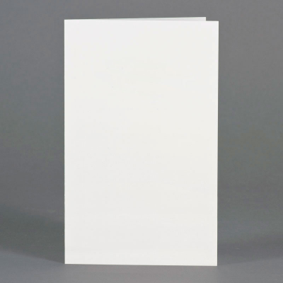 Carte allongée crème papier mat 250g - par 1 (642.049)
