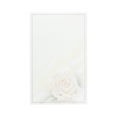 Carte civile allongée simple crème et rose saumon
 (642.054)