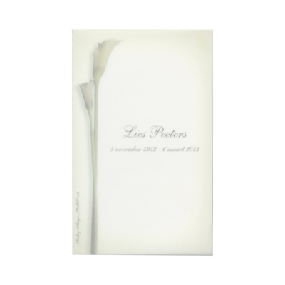 Carte civile allongée callas verts  (642.081)