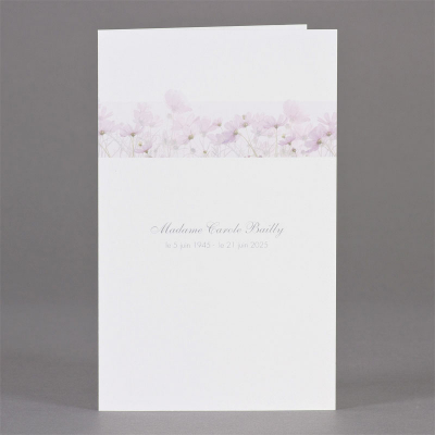 Carte double fleurs des champs - par 2 (642.264)