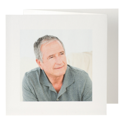 Souvenir mortuaire triptique papier crème 250g - par 2 (651.050)