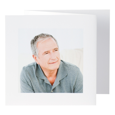 Triptyque blanc sur papier glacé en coupon (657.197)