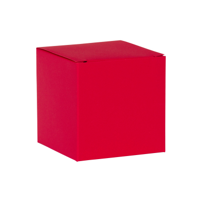 Boîte cube rouge vif (712.023)