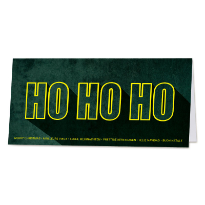 Carte de vœux entreprise Ho Ho Ho (843.026)