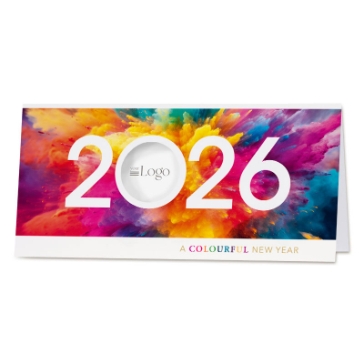 Carte de fin d'année 2026 moderne et colorée (845.018)