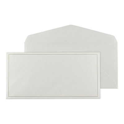 Crème enveloppe met grijs kader (068.059)