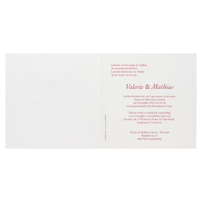 Hartenkaart met rode folie en zilverfolie (104.005)