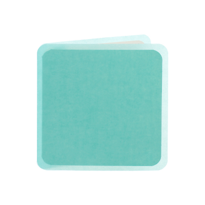 Vierkante kaart met turquoise kalk en afgeronde hoeken (313.014)