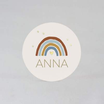 Ronde sticker regenboog (531.271)