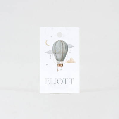 Label retro luchtballon (535.014)