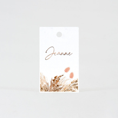 Label boho bloemen - personalisatie in folie (535.018)