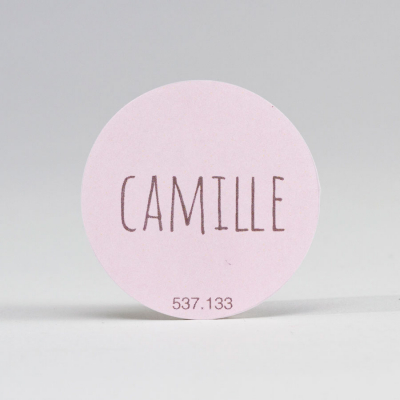 Kleine roze ronde sticker (537.133)