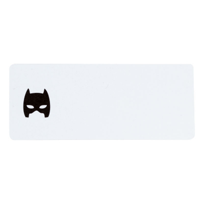 Adresetiket met batmanmasker (579.217)