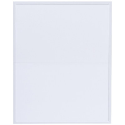 Enkele rouwbrief blanco wit met grijs kader (620.062)