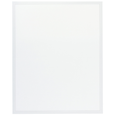 Dubbel plano rouwbrief blanco crème met grijs kader (631.004)