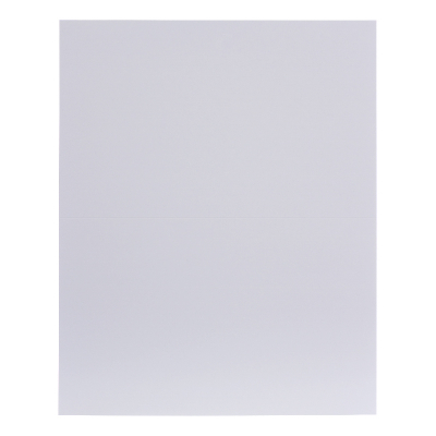 Dubbel plano rouwbrief blanco wit (631.060)