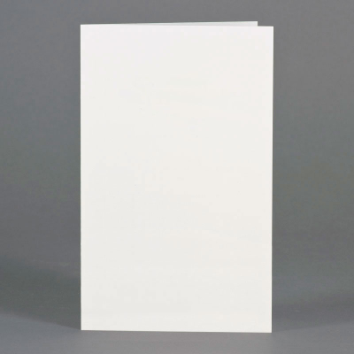 Dubbele rouwkaart op glanzend crème papier in coupon van 2 (640.008)