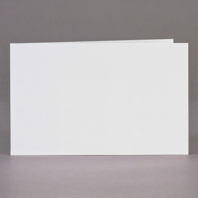 Dubbele liggende rouwkaart in mat crème papier 250g - in coupon per 2  (640.050)