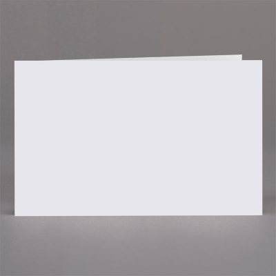 Dubbele liggende witte rouwkaart per 1 - 200g (642.562)