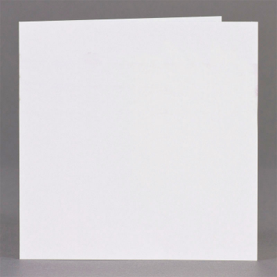 Vierkant rouwprentje op crème glanzend papier - per 1 (650.008)