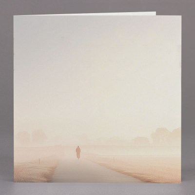 Vierkant rouwprentje de fietser - per 1 (650.182)