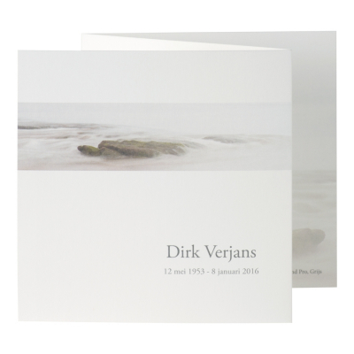 Drieluik rouwprentje rots in water - coupon per 2 (653.139)