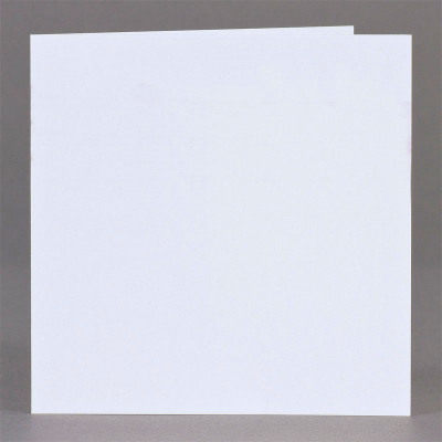 Blanco vierkant wit rouwprentje per 3 - 250g (660.061)