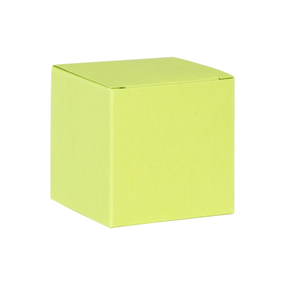 Limoengroene kubus met plat deksel (710.018)