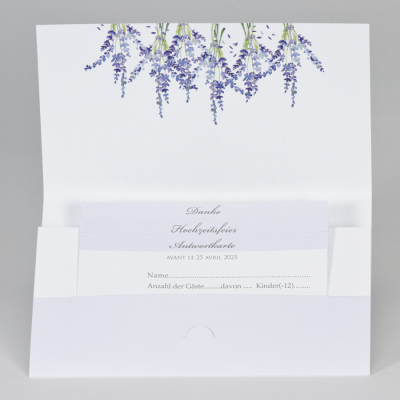 Taschenlook-Design mit Lavendel Motiv
 (108.071)